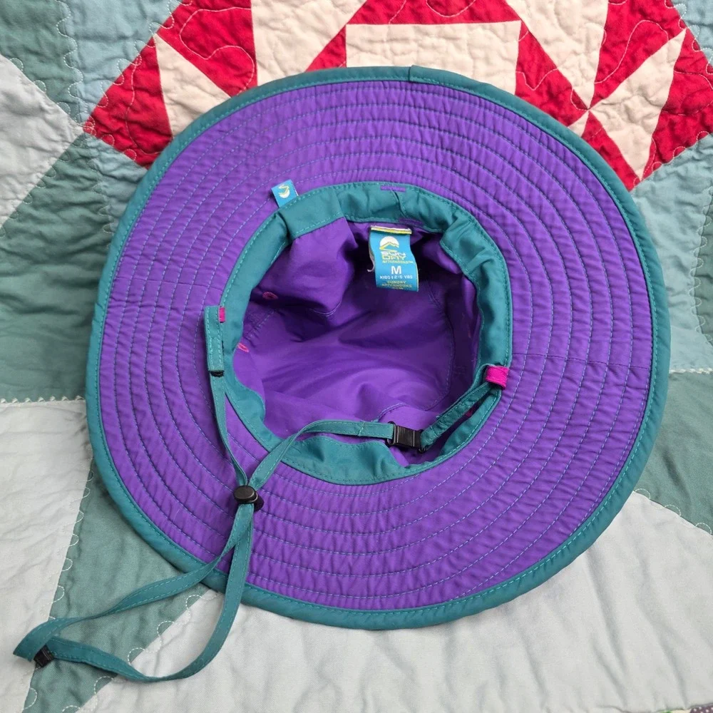 Sunday Afternoons Kids Sun Hat Pink Purple Floral Bucket Hat Medium 2-5 Years